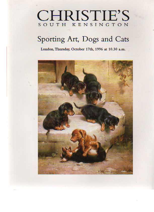 Christies 1996 Sporting Art, Cats & Dogs - Click Image to Close