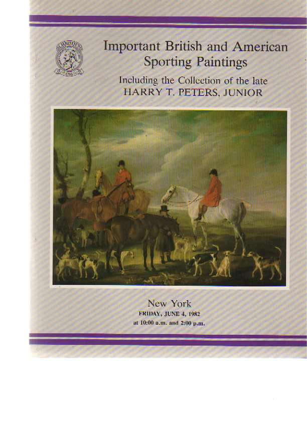 Christies 1982 Peters Collection of Sporting Paintings