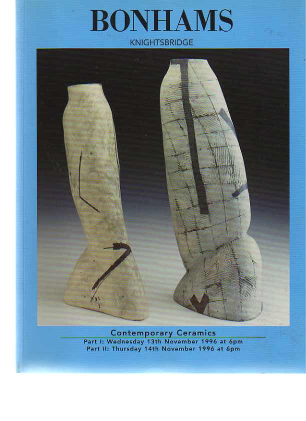 Bonhams 1996 Contemporary Ceramics - Click Image to Close