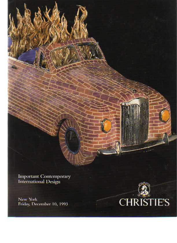 Christies 1993 Contemporary International Design