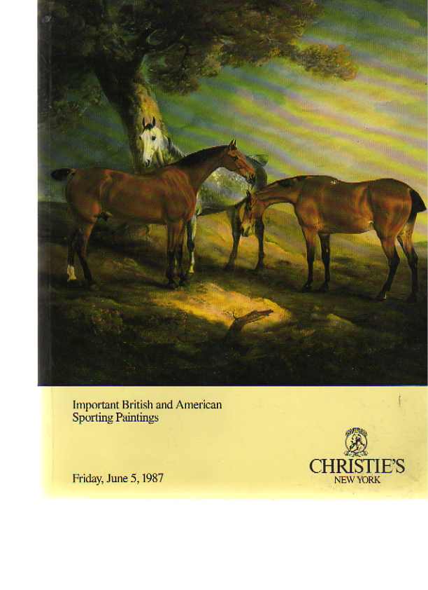 Christies 1987 Important British & American Sporting Paintings