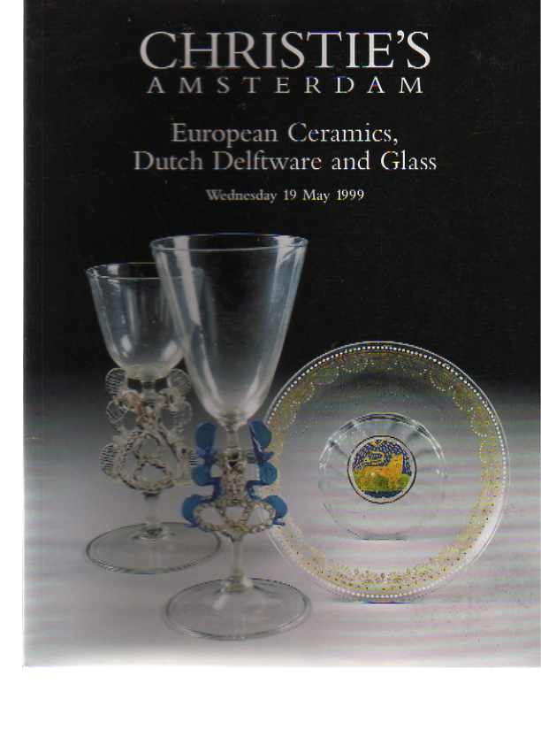 Christies 1999 European Ceramics, Dutch Delft & Glass