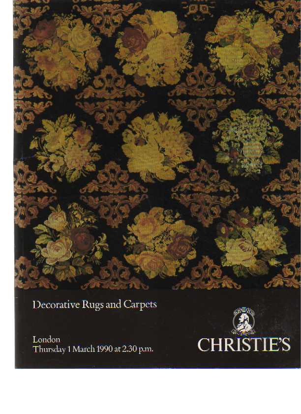 Christies 1990 Decorative Rugs and Carpets - Click Image to Close