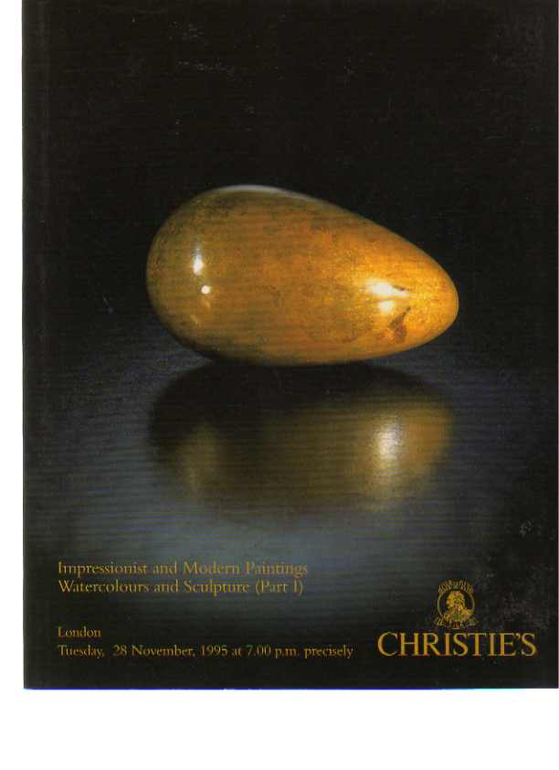 Christies November 1995 Impressionist & Modern Paintings - Click Image to Close