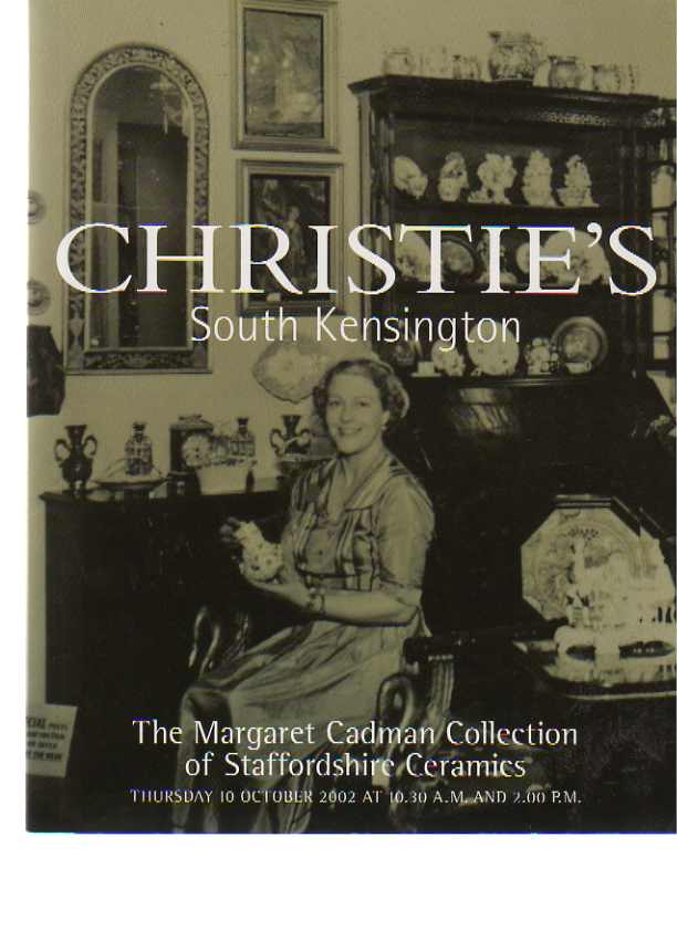 Christies 2002 Cadman Collection of Staffordshire Ceramics