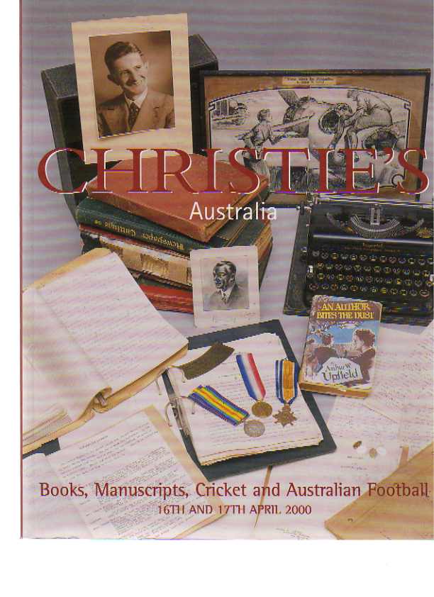 Christies 2000 Books, Manuscripts, Cricket & Australian Football