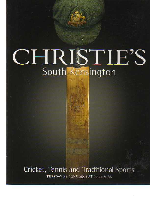 Christies 2003 Cricket, Tennis & Traditional Sports - Click Image to Close