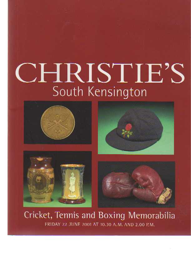 Christies 2001 Cricket, Tennis & Boxing Memorabilia
