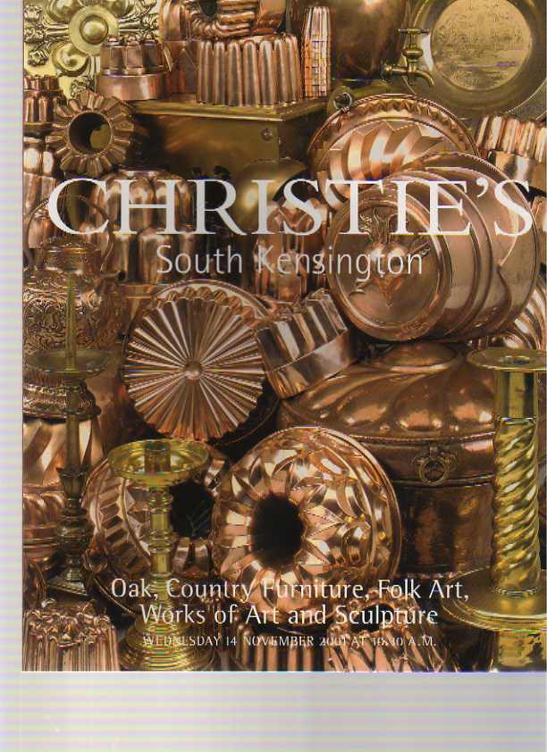 Christies 2001 Oak, Country Furniture, Folk Art, Works of Art - Click Image to Close