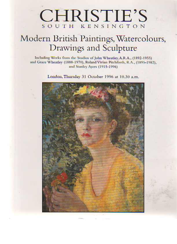 Christies 1996 Modern British Paintings, Wheatley, Pitchforth ..