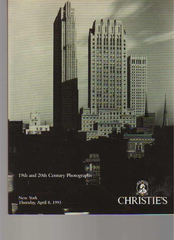 Christies 1993 19th & 20th Century Photographs