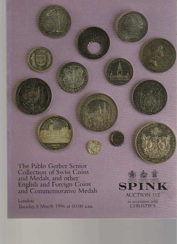 Spink 1996 Gerber Collection of Swiss coins and medals