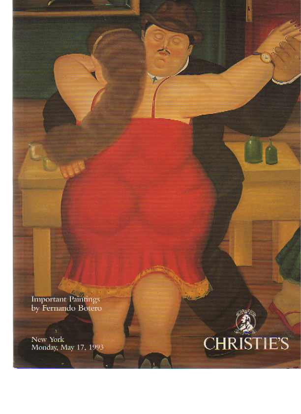 Christies 1993 Important Paintings by Fernando Botero - Click Image to Close