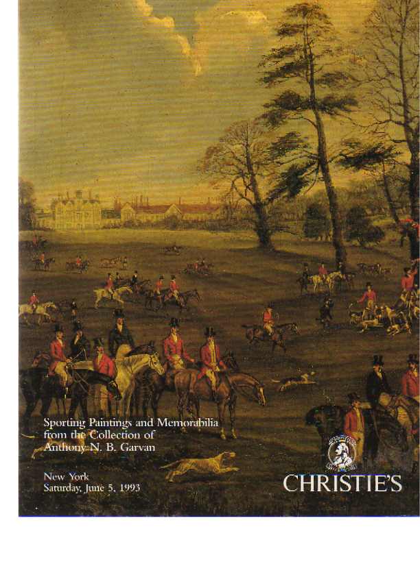 Christies 1993 Garvan Collection Sporting Paintings, Memorabilia - Click Image to Close