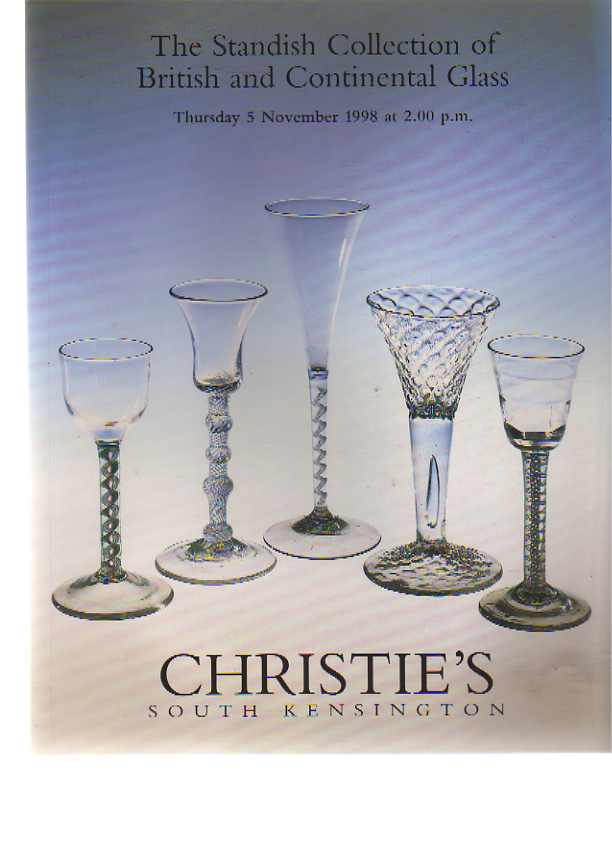 Christies 1998 Standish Collection of British, Continental Glass