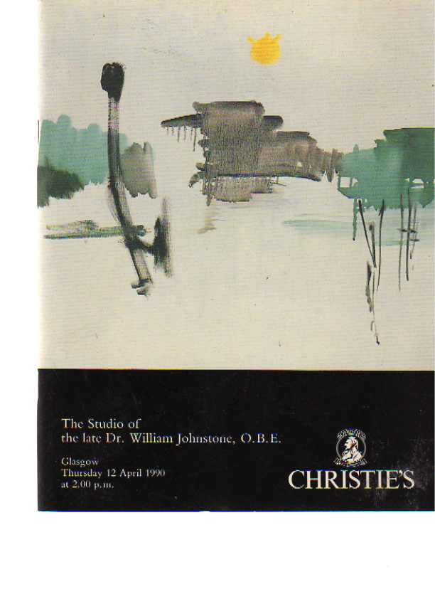 Christies 1990 The Studio of the late Dr. Johnstone, O. B. E.