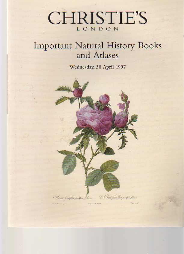 Christies 1997 Important Natural History Books & Atlases