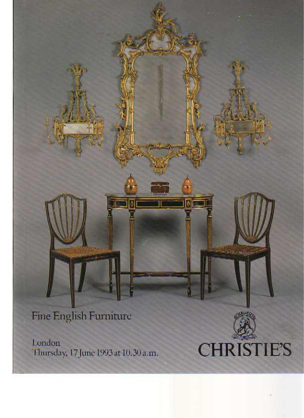 Christies June 1993 Fine English Furniture
