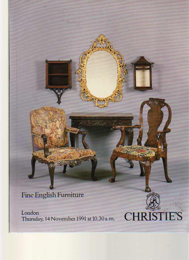 Christies November 1991 Fine English Furniture - Click Image to Close