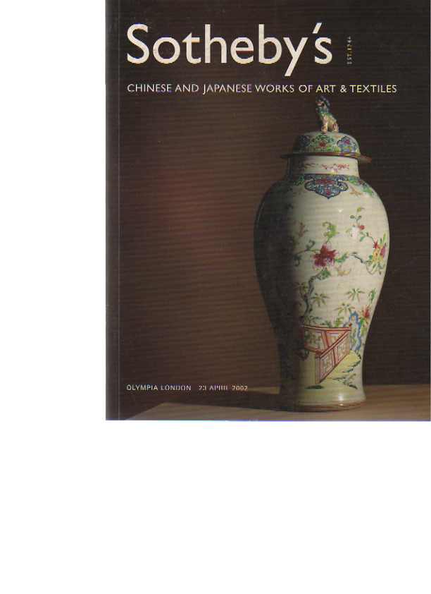 Sothebys 2002 Chinese & Japanese Works of Art & Textiles - Click Image to Close