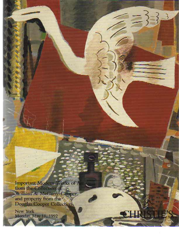 Christies 1992 McCarty-Cooper Collection of Modern Art