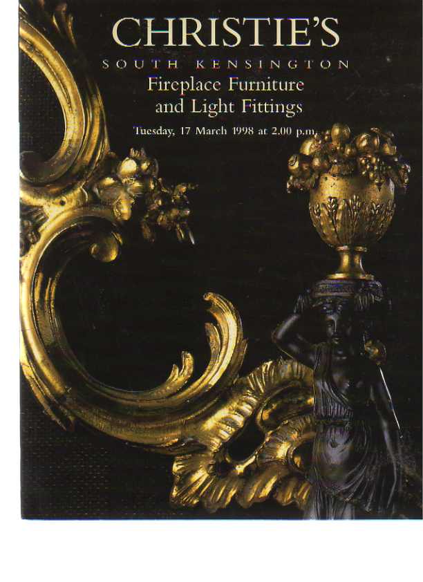 Christies 1998 Fireplace Furniture & Light Fittings