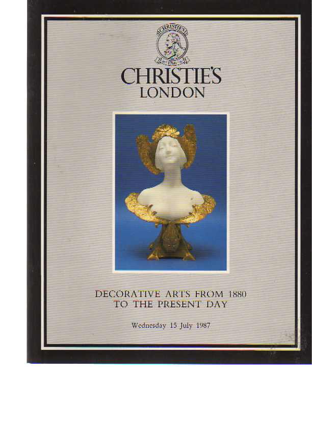 Christies 1987 Decorative Arts from 1880 - Present Day