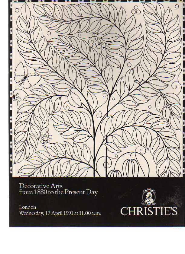 Christies 1991 Decorative Arts from 1880 to the Present Day