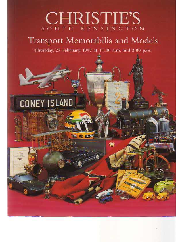 Christies 1997 Transport Memorabilia and Models - Click Image to Close