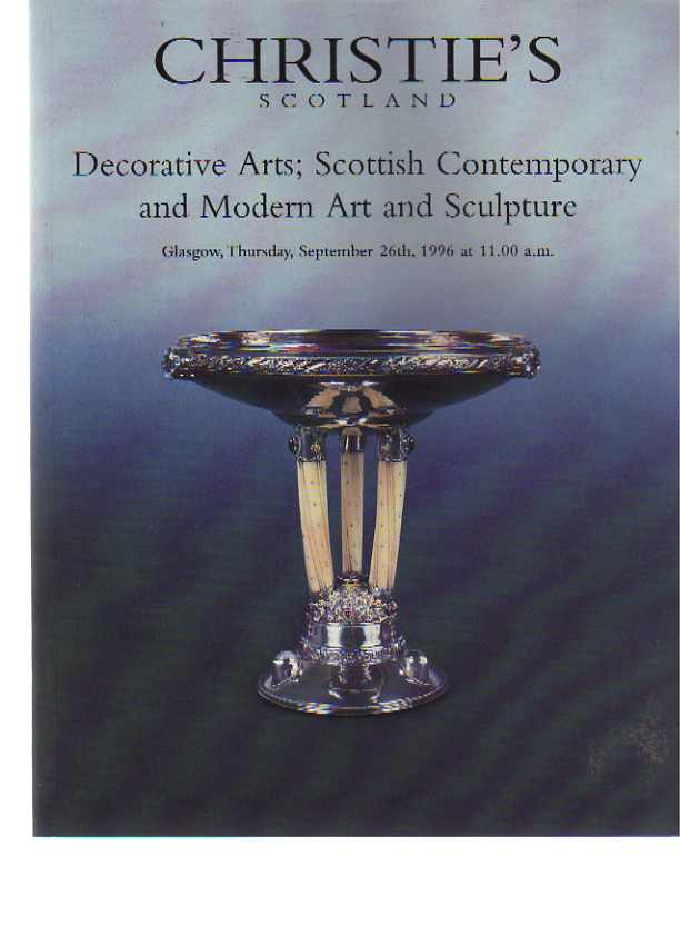 Christies 1996 Decorative Arts inc Scottish Modern Art - Click Image to Close