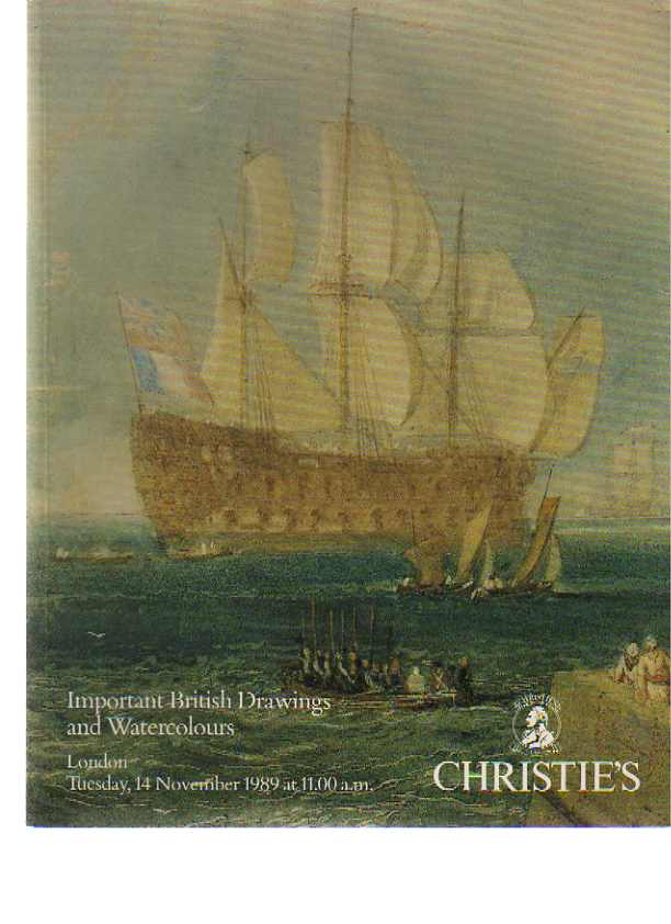 Christies 1989 Important British Drawings, Watercolors