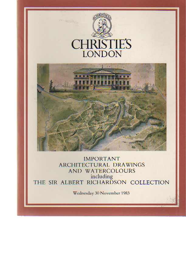 Christies 1983 Richardson - Architectural Drawings & Watercolors