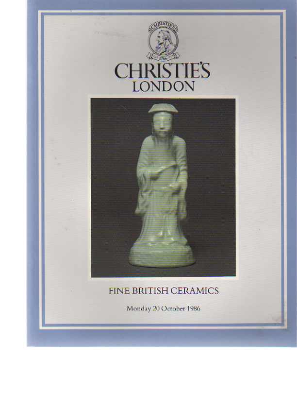 Christies 1986 Fine British Ceramics