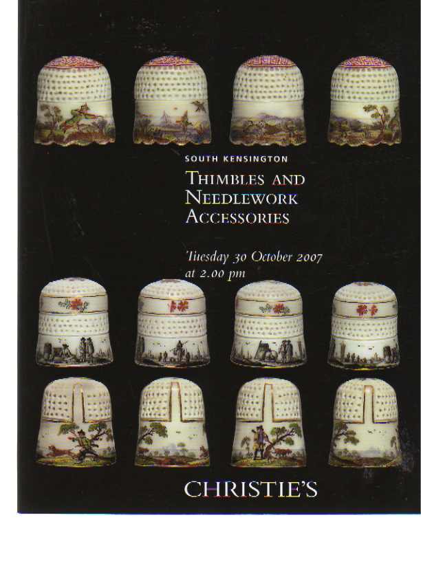 Auction Catalogue CHRISTIES Thimbles and Needlework Accessories July 1998