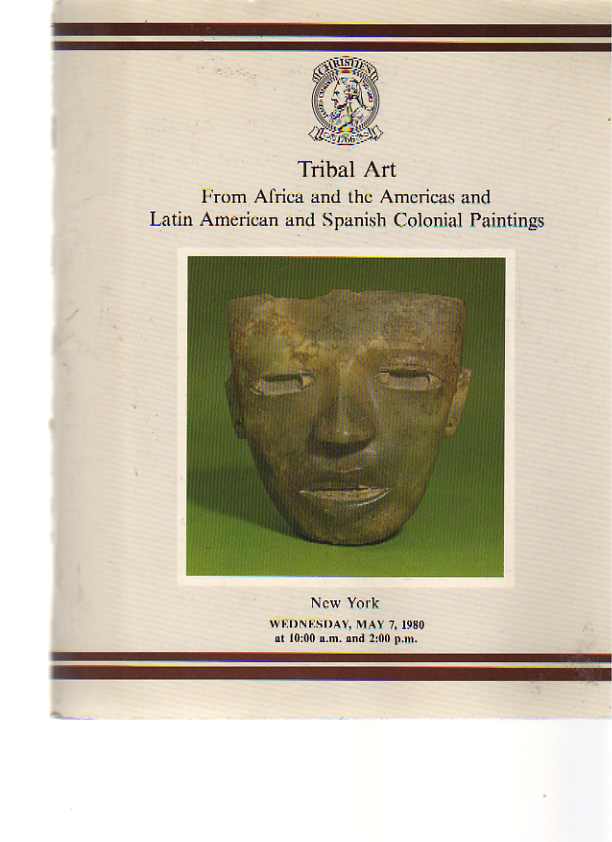 Christies 1980 Tribal Art - Africa, America, Latin American ...