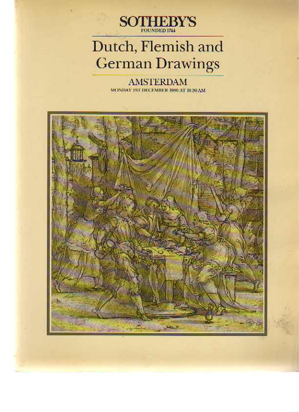 Sothebys 1986 Dutch, Flemish & German Drawings