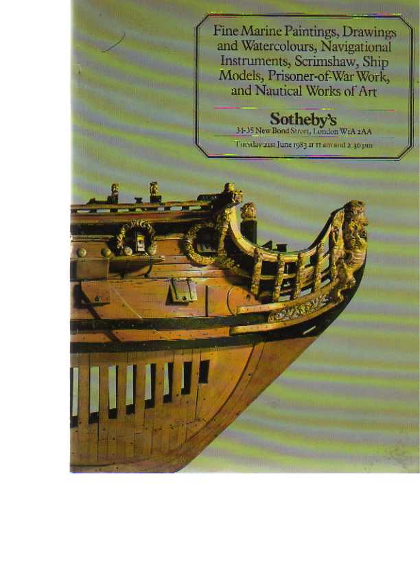 Sothebys 1983 Marine Paintings, Instruments, Scrimshaw, Models