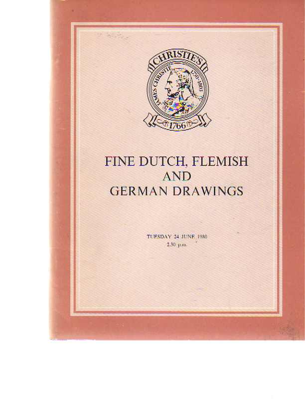 Christies 1980 Fine Dutch, Flemish & German Drawings