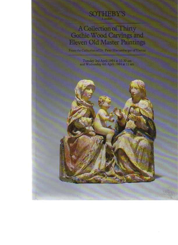 Sothebys 1984 Thirty Gothic Carvings & Old Master Paintings