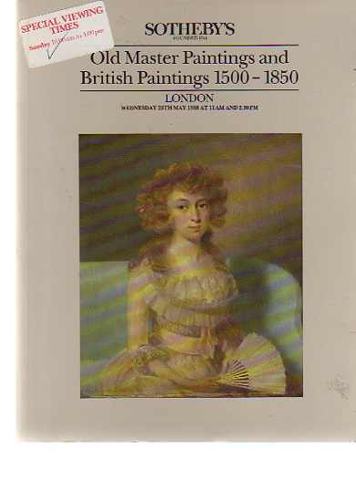 Sothebys May 1988 Old Master & British Paintings 1500-1850