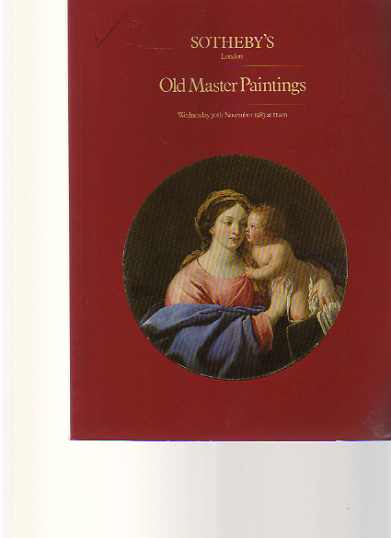 Sothebys November 1983 Old Master Paintings