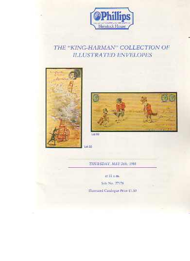 Phillips 1988 "King-Harman" Collection of Illustrated Envelopes