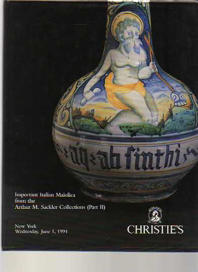 Christies 1994 Sackler Collection Italian Maiolica pt 2