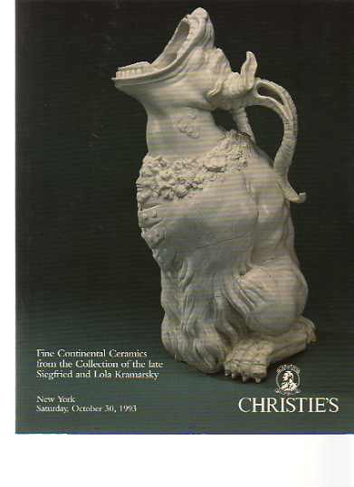 Christies 1993 Kramarsky Collection of Fine Continental Ceramics