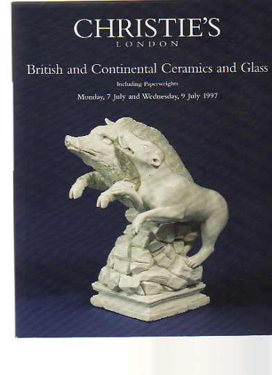 Christies 1997 British & Continental Ceramics Glass Paperweights