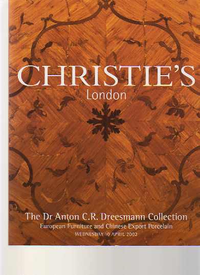 Christies 2002 Dreesman Collection Furniture & Export Porcelain