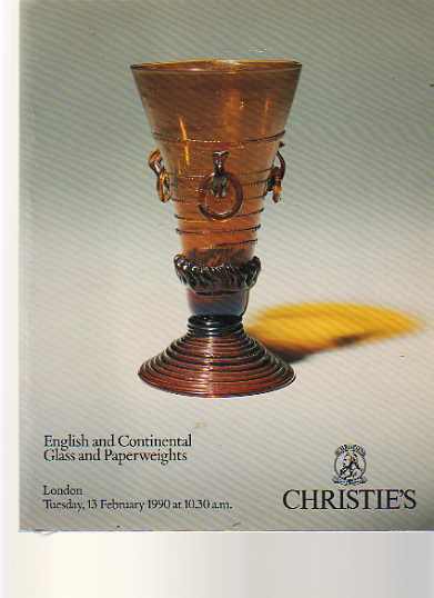 Christies 1990 English, & Continental Glass & Paperweights