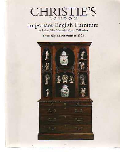 Christies Nov 1998 Important English Furniture inc. Mermaid House Collection
