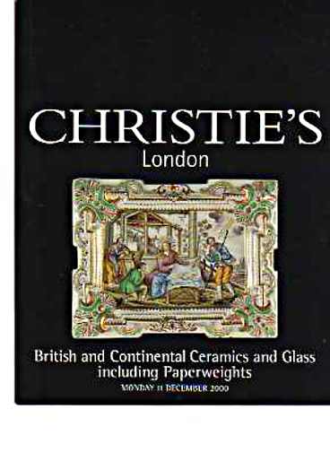 Christies 2000 British, Continental Ceramics, Glass Paperweights - Click Image to Close
