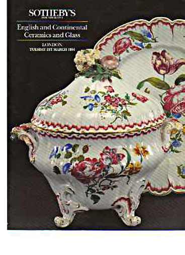 Sothebys March 1994 English & Continental Ceramics & Glass